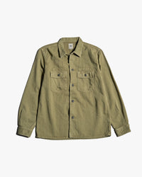 FOB Factory F2461 Herringbone Fatigue Jacket - Olive