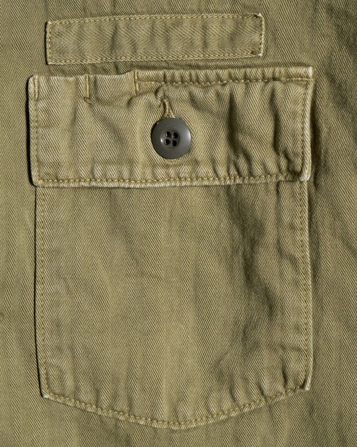 FOB Factory F2461 Herringbone Fatigue Jacket - Olive