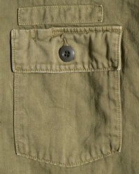 FOB Factory F2461 Herringbone Fatigue Jacket - Olive