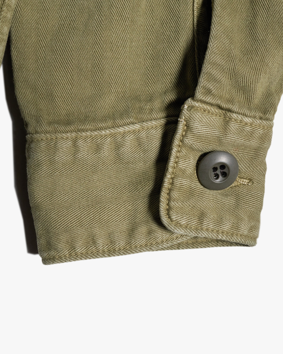 FOB Factory F2461 Herringbone Fatigue Jacket - Olive