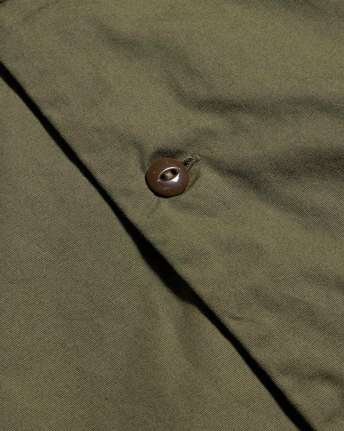 FOB Factory F3515 Open Collar Shirt - Olive