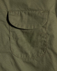 FOB Factory F3515 Open Collar Shirt - Olive