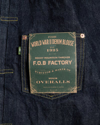 FOB Factory F2460 WWII 14oz Type 1 Selvedge Denim Jacket - Onewash | FOB Factory Jackets & Coats | JEANSTORE