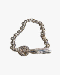 First Arrows BR-305 Feather Hook w/ Medicine Wheel Chain Bracelet - Small | First Arrows Jewellery | JEANSTORE