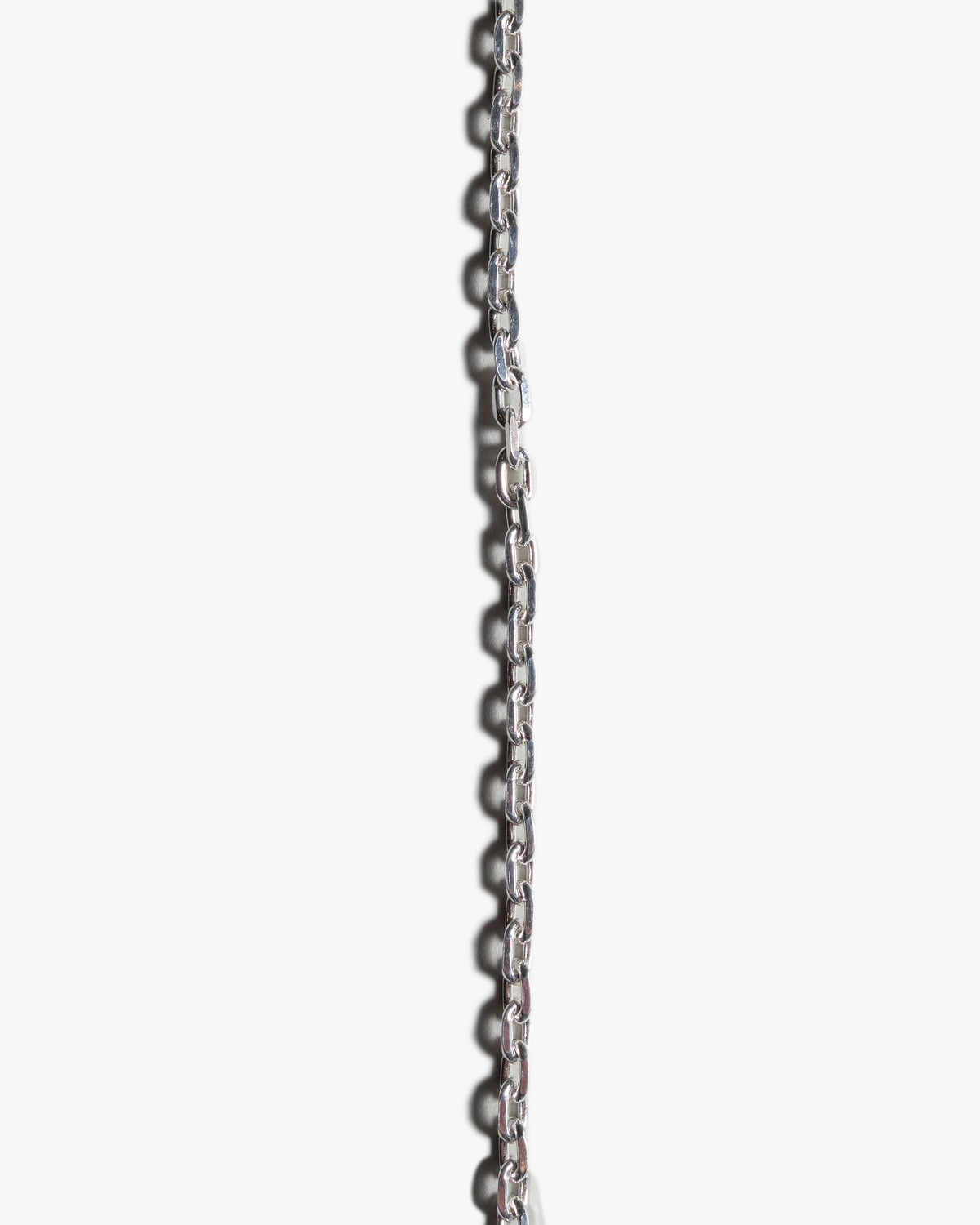 First Arrows O-063 Small Silver Chain & P-004R Small Silver Feather Pendant - 55cm