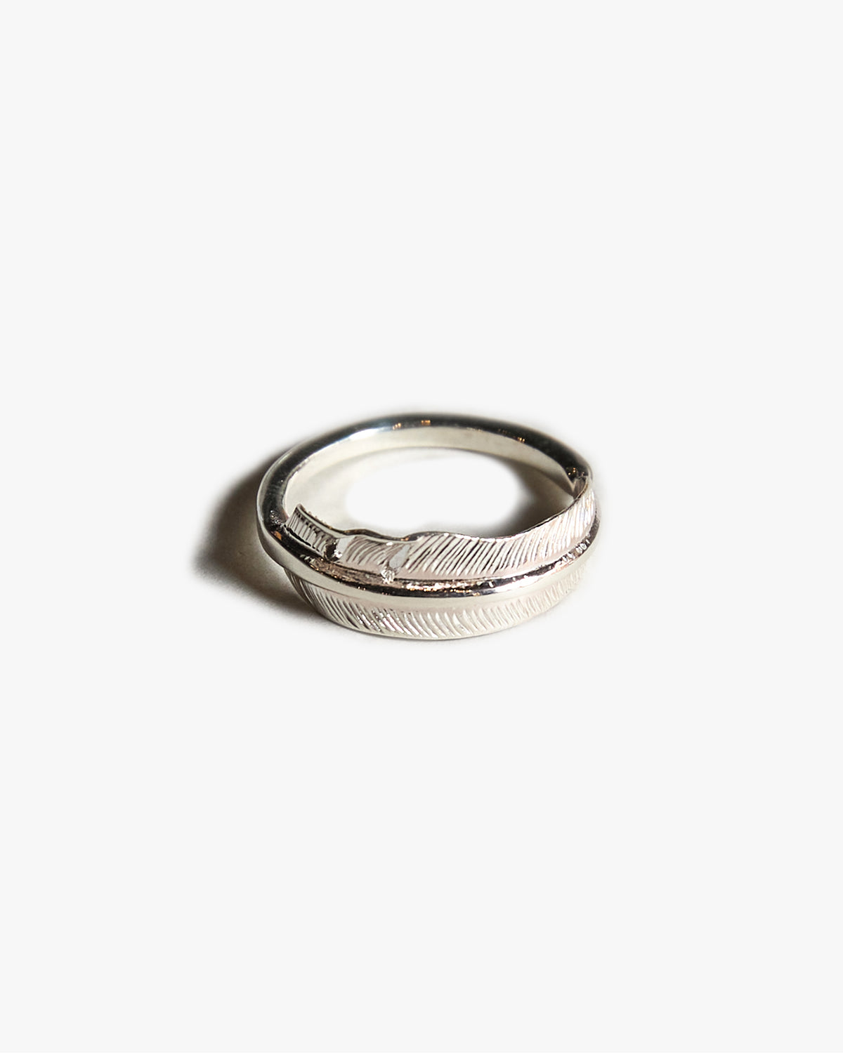 First Arrows R-122 Silver Small Kazekiri Feather Ring - #22 | First Arrows Jewellery | JEANSTORE