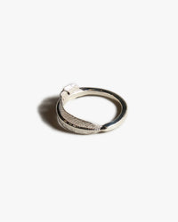 First Arrows R-122 Silver Small Kazekiri Feather Ring - #22 | First Arrows Jewellery | JEANSTORE