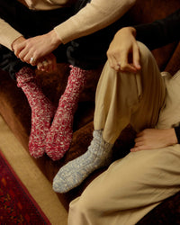 Thunders Love Flammé Collection Socks - Melange Burgundy