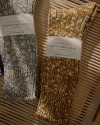 Thunders Love Flammé Collection Socks - Melange Camel