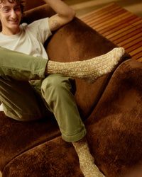 Thunders Love Flammé Collection Socks - Melange Camel