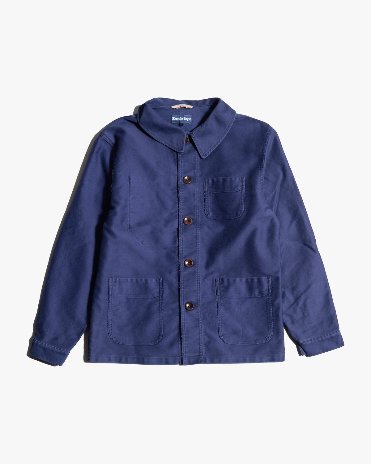 Fleurs De Bagne Le Bourgeron Moleskin Jacket - Blue