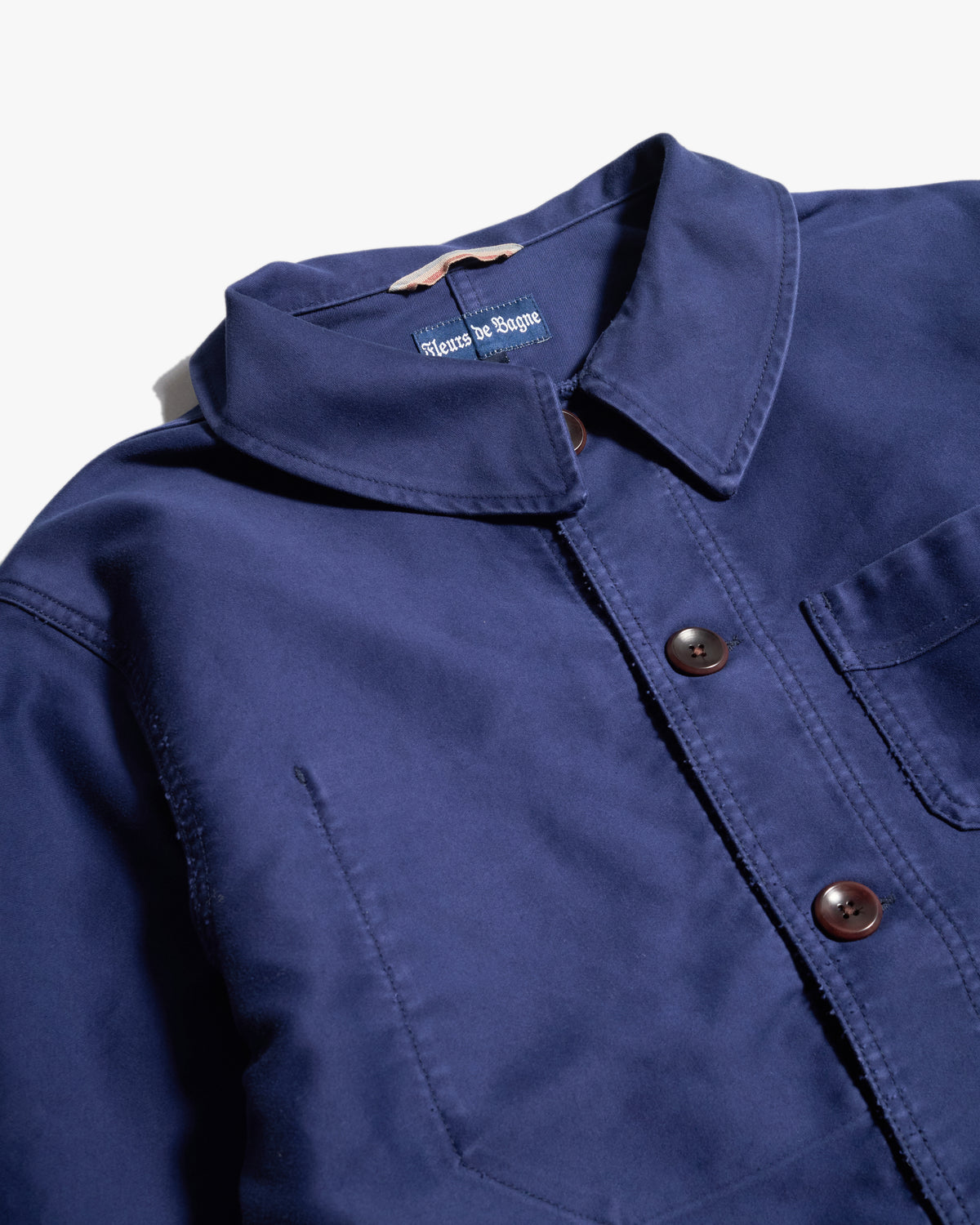 Fleurs De Bagne Le Bourgeron Moleskin Jacket - Blue