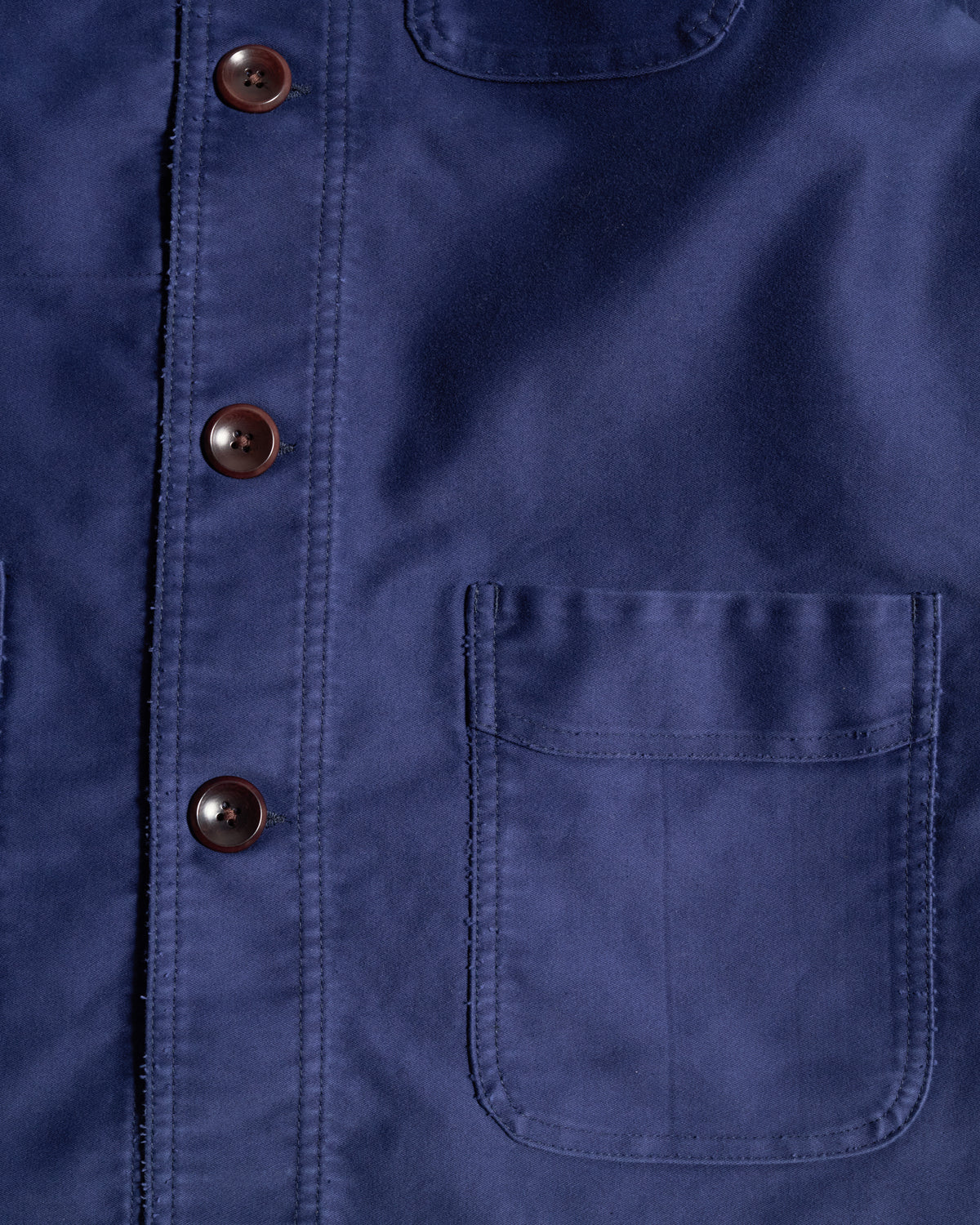 Fleurs De Bagne Le Bourgeron Moleskin Jacket - Blue