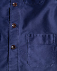 Fleurs De Bagne Le Bourgeron Moleskin Jacket - Blue