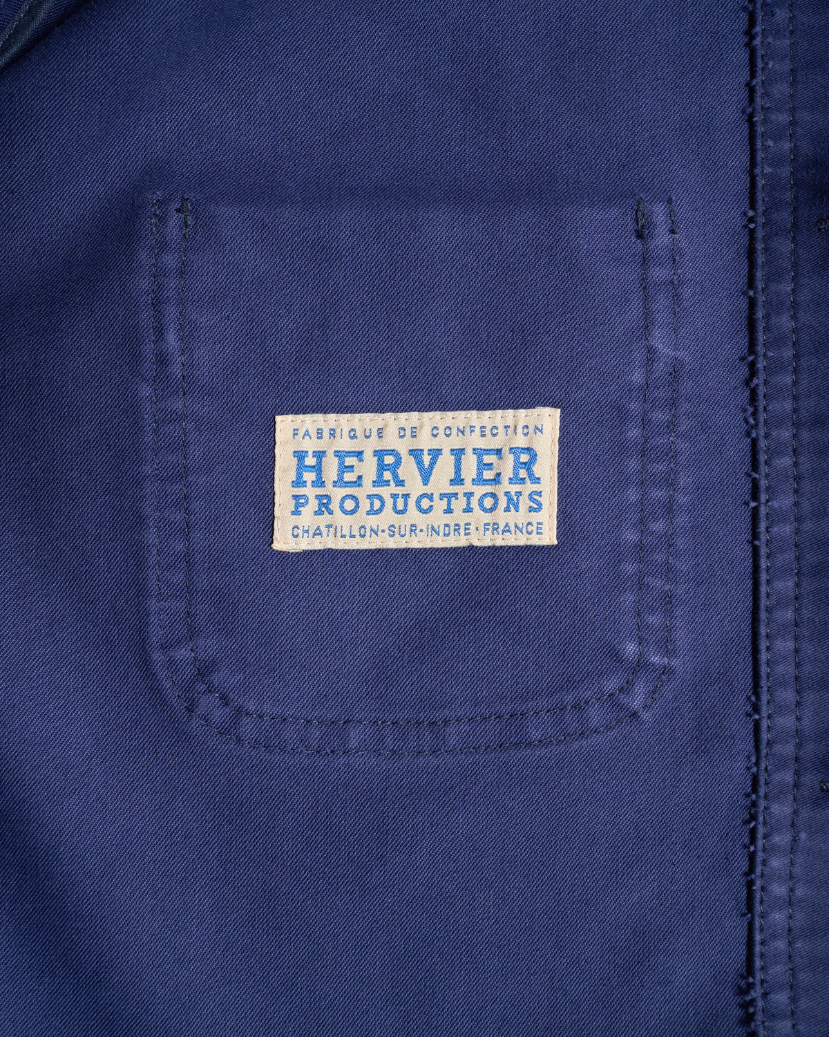 Fleurs De Bagne Le Bourgeron Moleskin Jacket - Blue