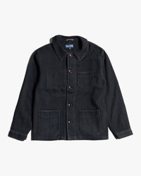 Fleurs De Bagne Le Bourgeron Sashiko Jacket - Black