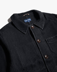 Fleurs De Bagne Le Bourgeron Sashiko Jacket - Black