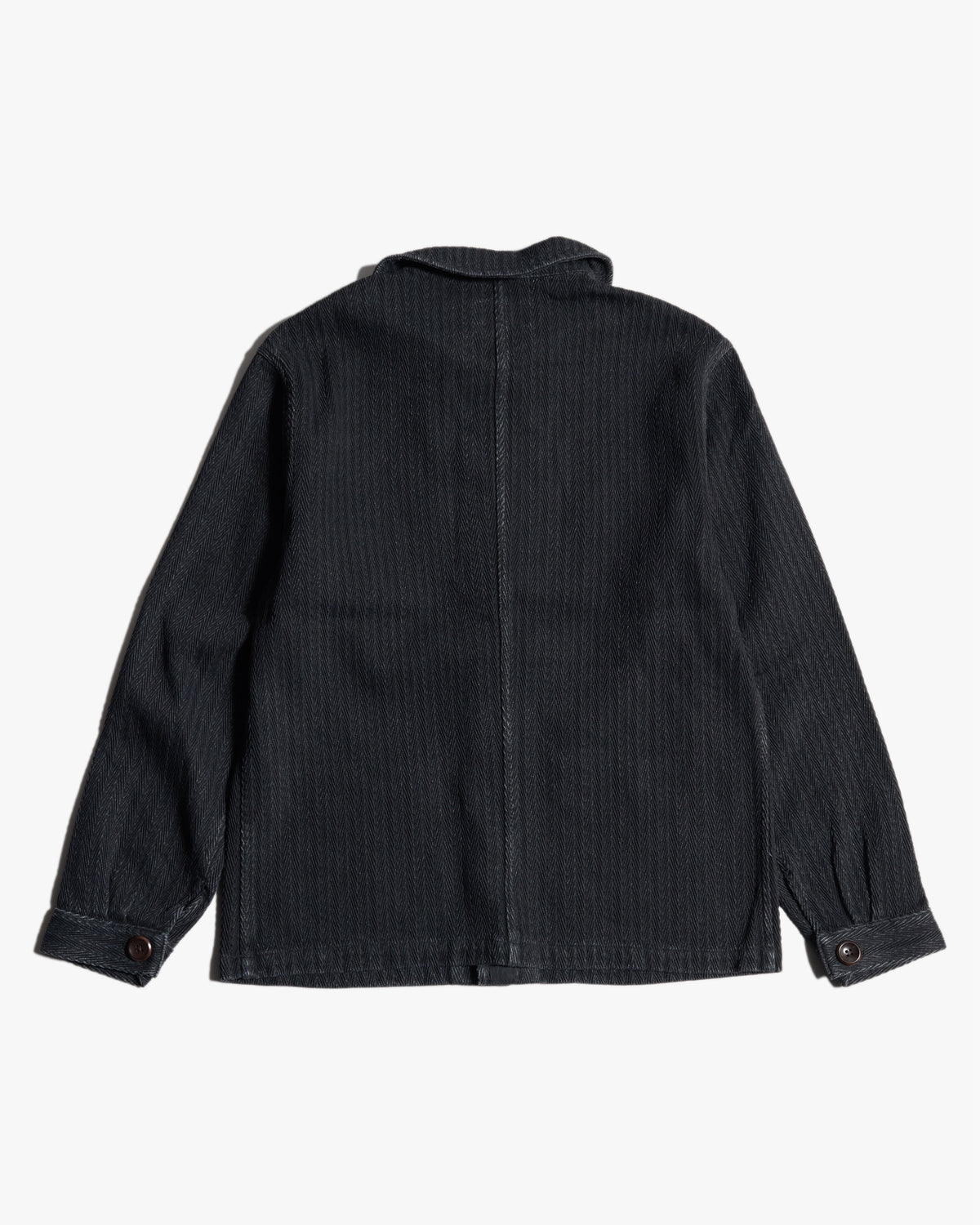 Fleurs De Bagne Le Bourgeron Sashiko Jacket - Black