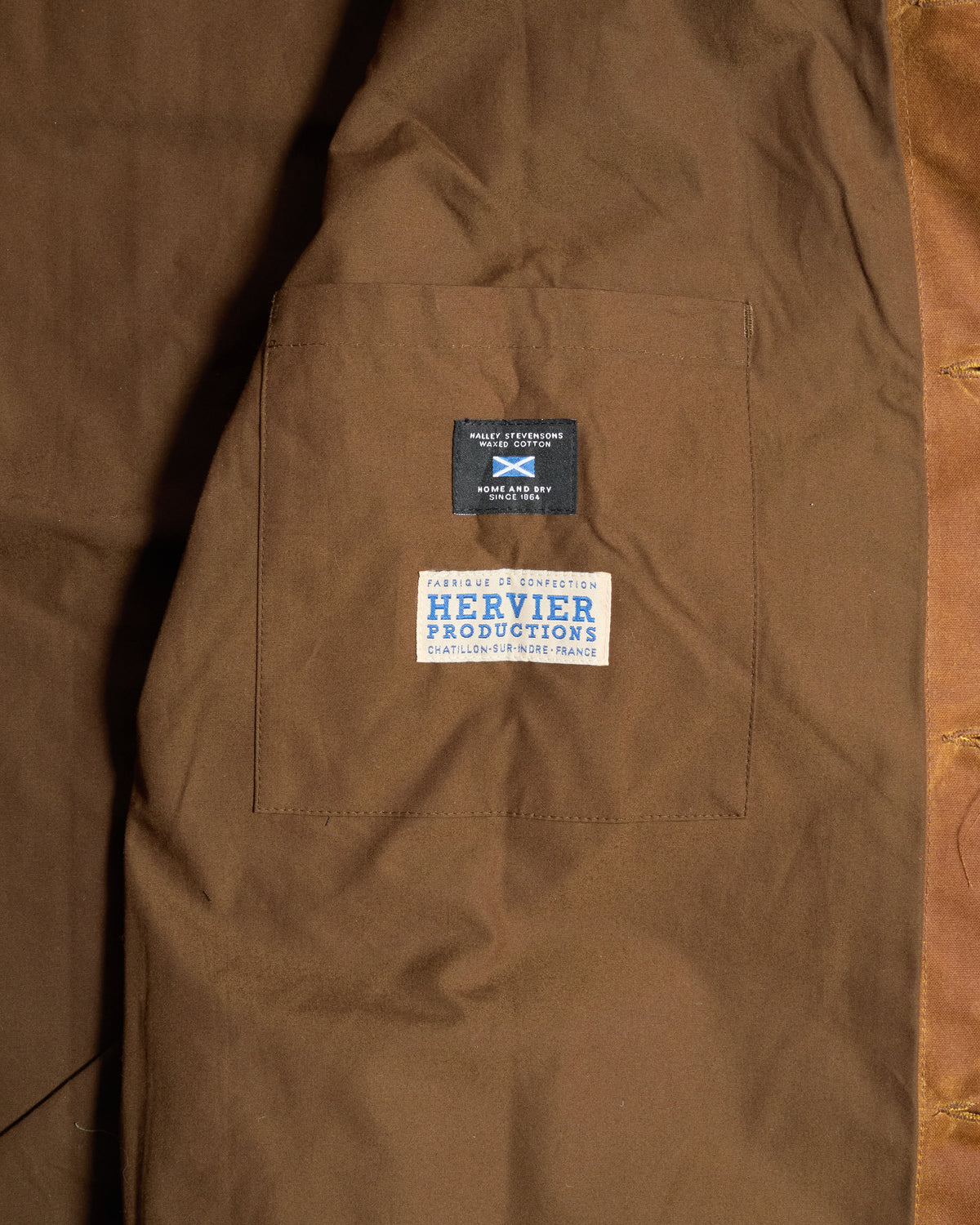 Fleurs De Bagne Le Falot Waxed Jacket - Gold