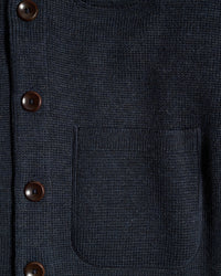 Fleurs De Bagne Le Cardigan 'L'Enfant Du Malheur' - Navy
