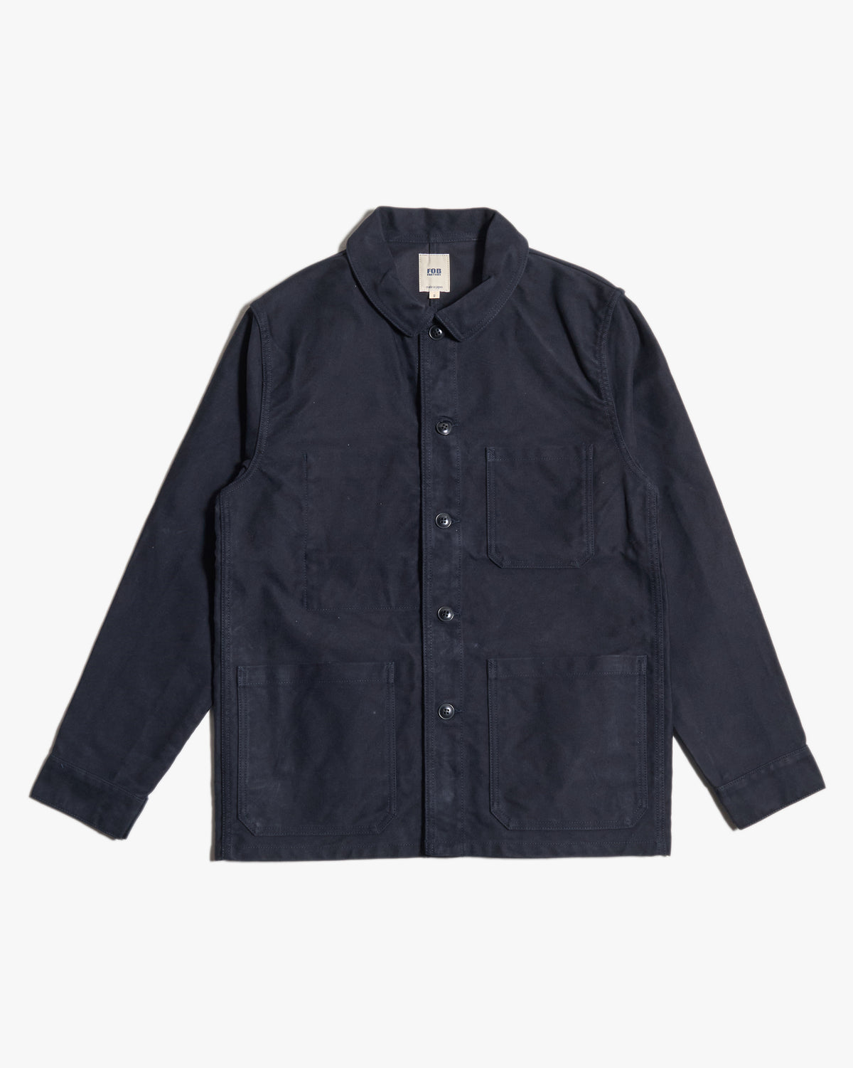 FOB Factory F2373 French Moleskin Jacket - Navy