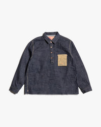 FOB Factory F2384 G3 Selvedge Denim Pullover Jacket - Onewash | FOB Factory Jackets & Coats | Jeanstore