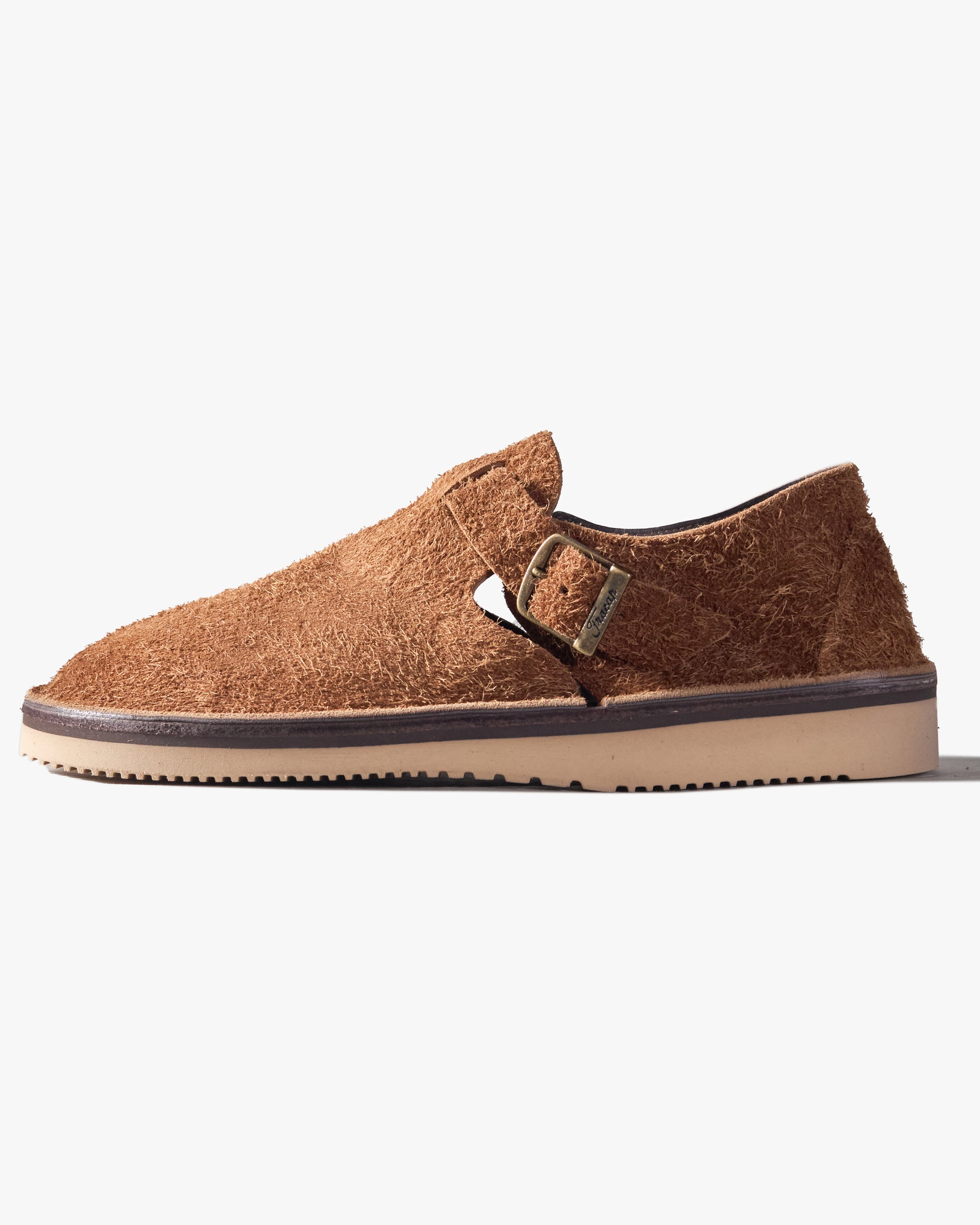 Fracap D152 JP Leather Sandals - Nappy 158 Brown Calf Suede / Beige Prunella Sole