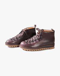 Fracap M120 Magnifico Leather Boots - Testa Di Moro / Ambra Ripple Sole