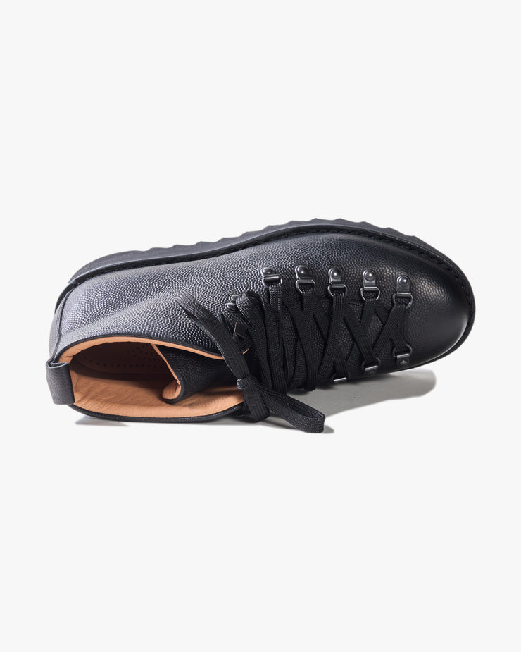 Fracap M120 Magnifico Leather Boots - Arancia Black / Black Ripple Sole