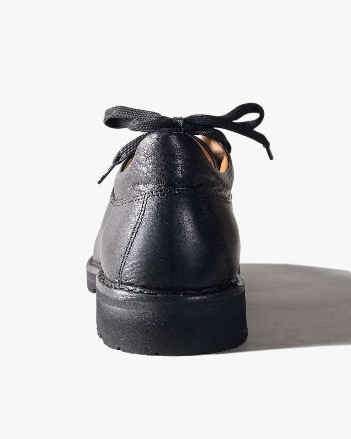 Fracap M121 Magnifico Leather Shoes - Black / Black Roccia Sole