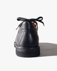 Fracap M121 Magnifico Leather Shoes - Black / Black Roccia Sole