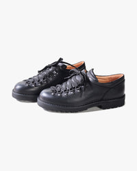 Fracap M121 Magnifico Leather Shoes - Black / Black Roccia Sole | Fracap Shoes | JEANSTORE