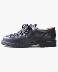 Fracap M121 Magnifico Leather Shoes - Black / Black Roccia Sole | Fracap Shoes | JEANSTORE