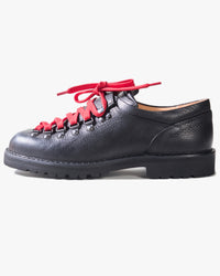 Fracap M121 Magnifico Leather Shoes - Black / Black Roccia Sole | Fracap Shoes | JEANSTORE