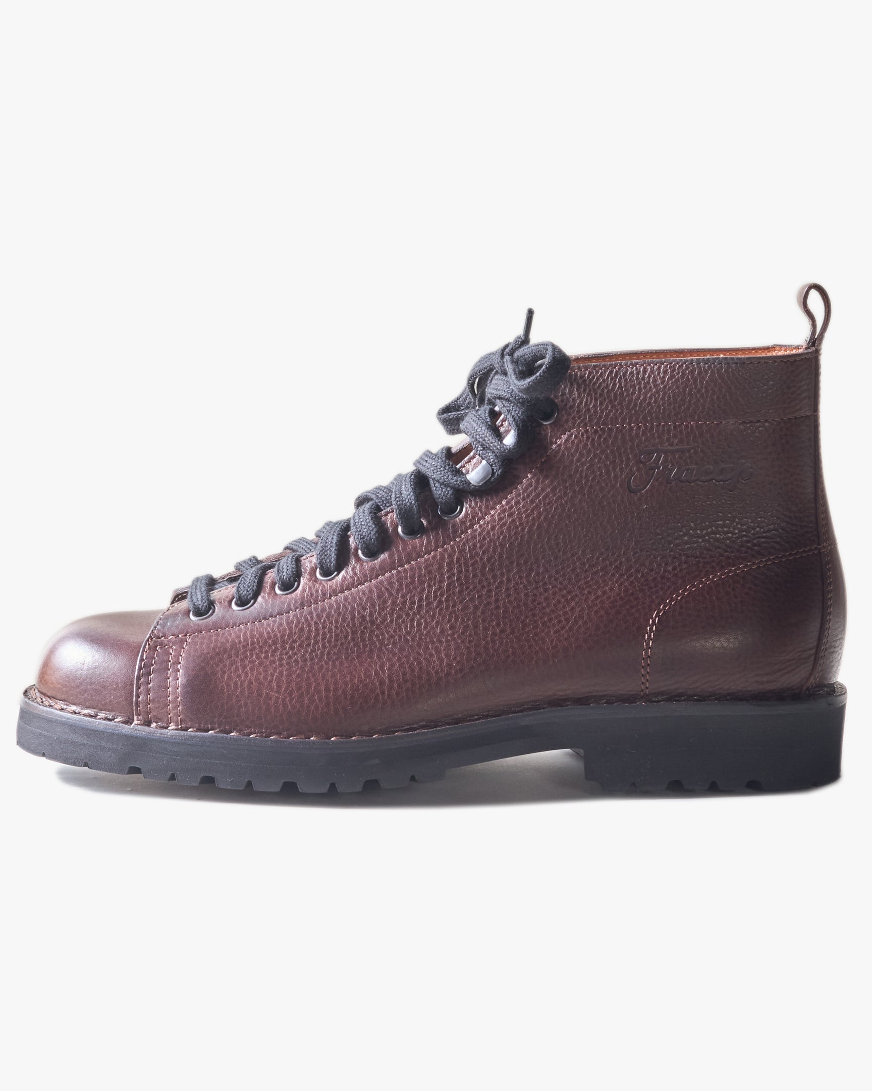 Fracap R200 Leather Monkey Boots - Testa Di Moro / Black Roccia Sole