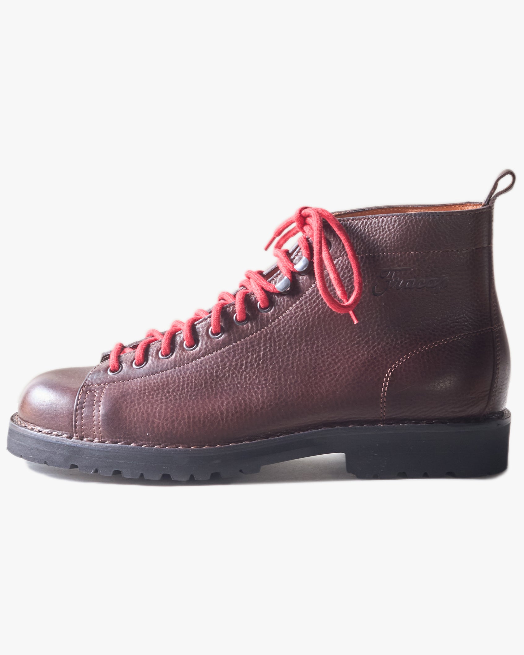 Fracap R200 Leather Monkey Boots - Testa Di Moro / Black Roccia Sole