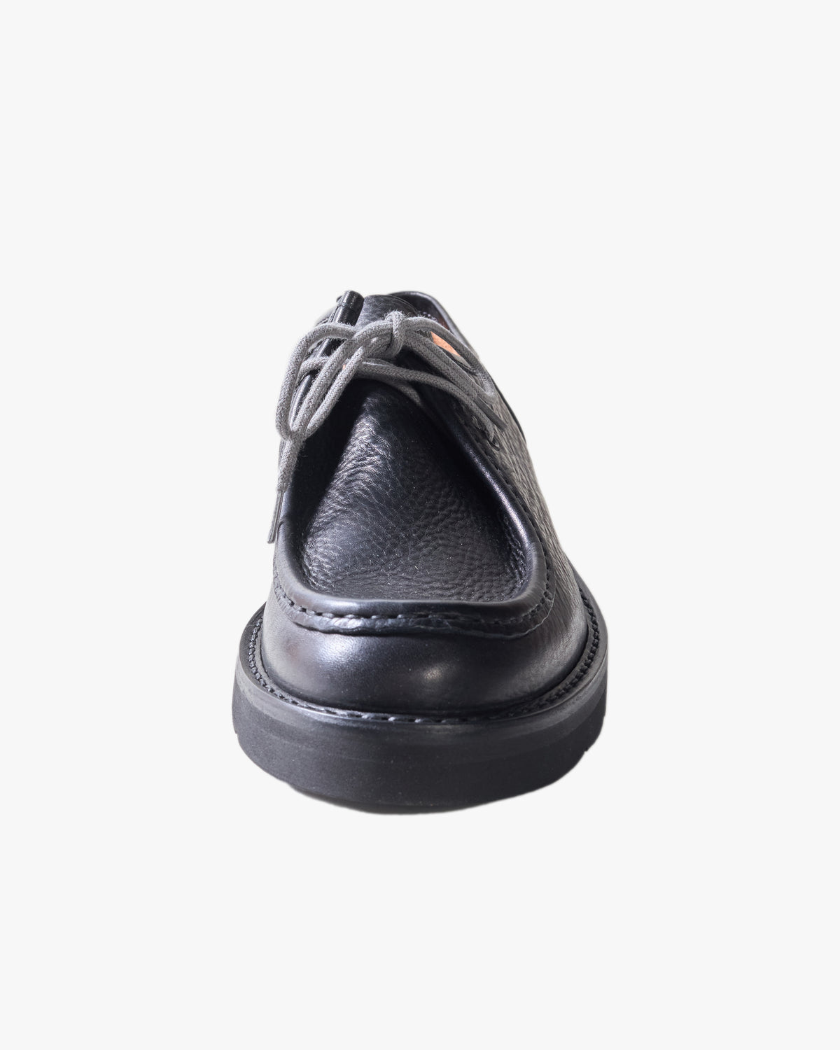 Fracap W147 Leather Derby Shoes - Black / Black Cristy Sole