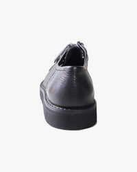 Fracap W147 Leather Derby Shoes - Black / Black Cristy Sole