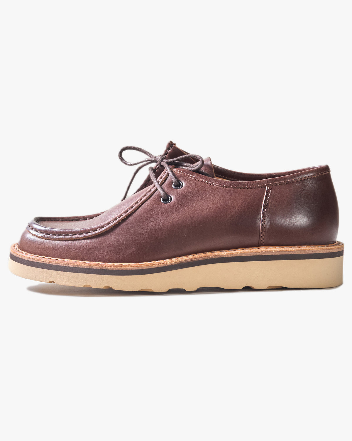 Fracap W147 Leather Derby Shoes - Corteccia / Beige Cristy Sole