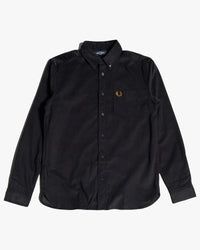 Fred Perry Needle Cord Shirt - Black
