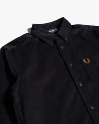 Fred Perry Needle Cord Shirt - Black