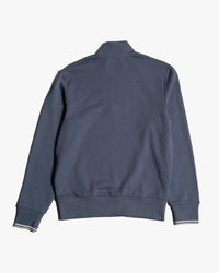 Fred Perry Half Zip Sweatshirt - Dark Airforce / Ecru / Seagrass