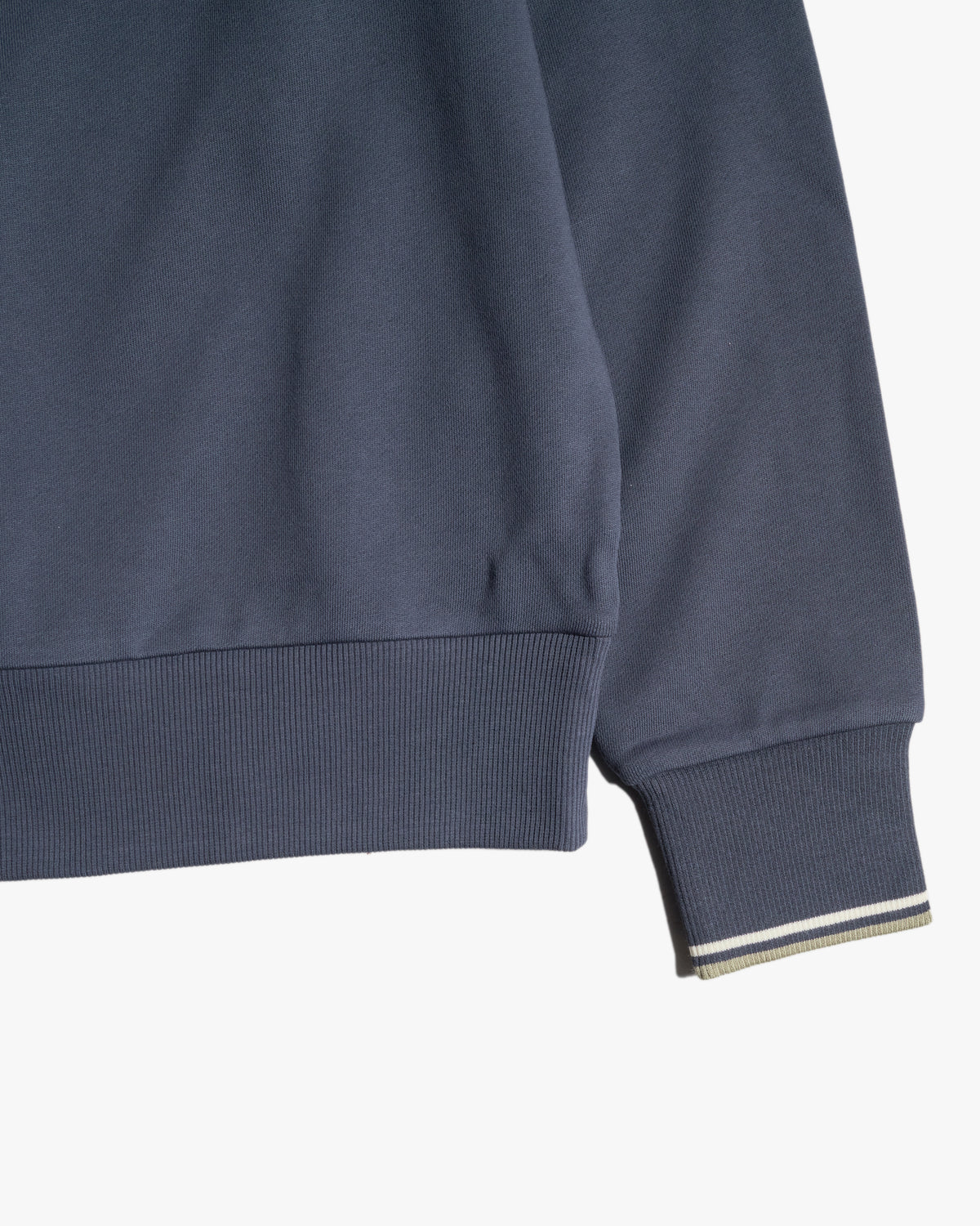 Fred Perry Crew Neck Sweatshirt - Dark Airforce / Ecru / Seagrass
