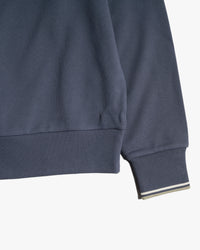 Fred Perry Crew Neck Sweatshirt - Dark Airforce / Ecru / Seagrass