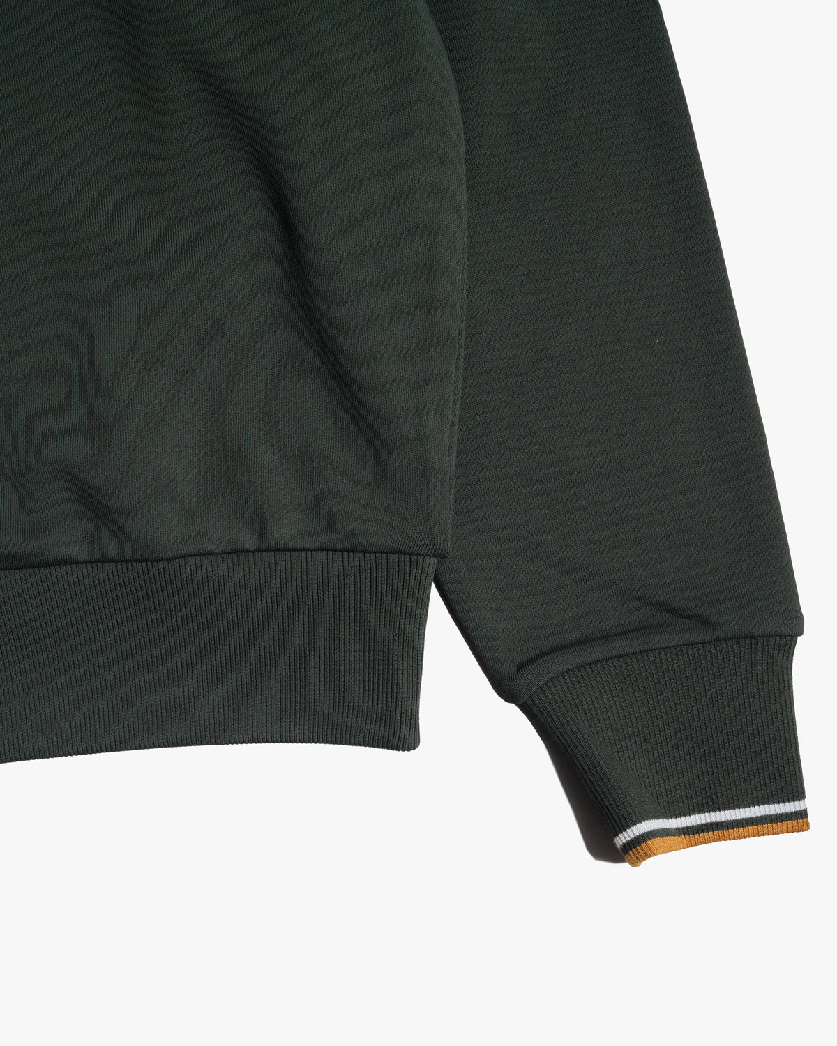 Fred Perry Crew Neck Sweatshirt - Night Green / Dusky Blue / Dark Caramel