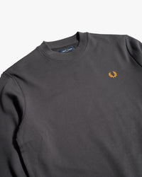 Fred Perry Crew Neck Sweatshirt - Anchor Grey / Golden