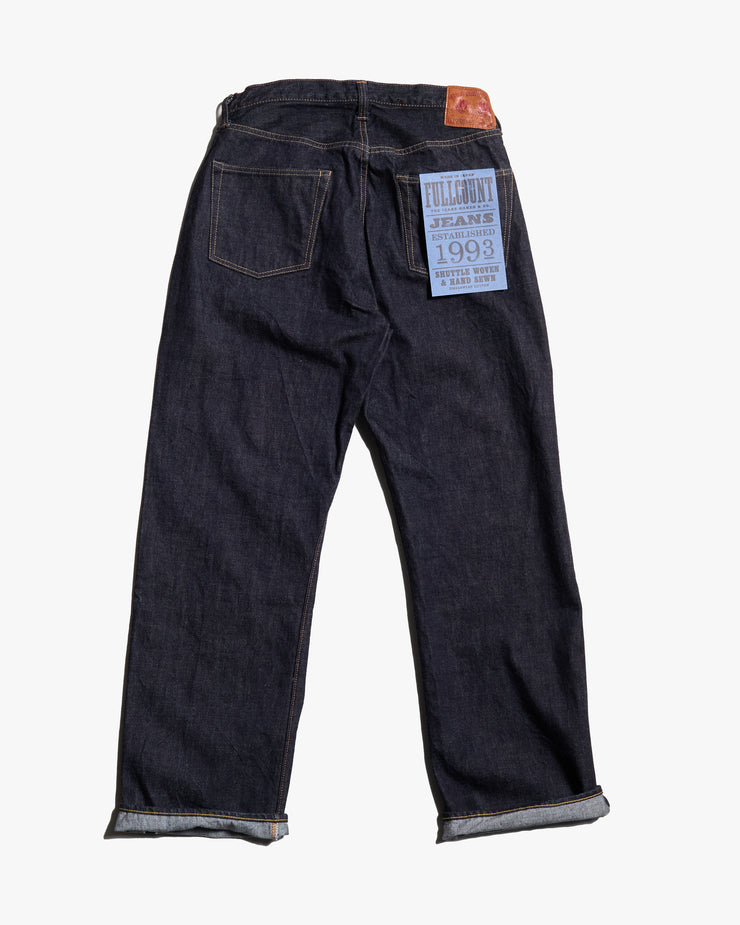 Fullcount 0105XXW 15.5oz Selvedge Wide Fit Mens Jeans - Indigo Onewash