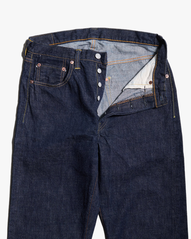 Fullcount 1101W 13.7oz Selvedge Straight Fit Mens Jeans - Indigo Onewash