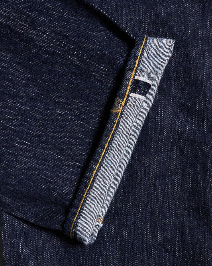 Fullcount 1101W 13.7oz Selvedge Straight Fit Mens Jeans - Indigo Onewash