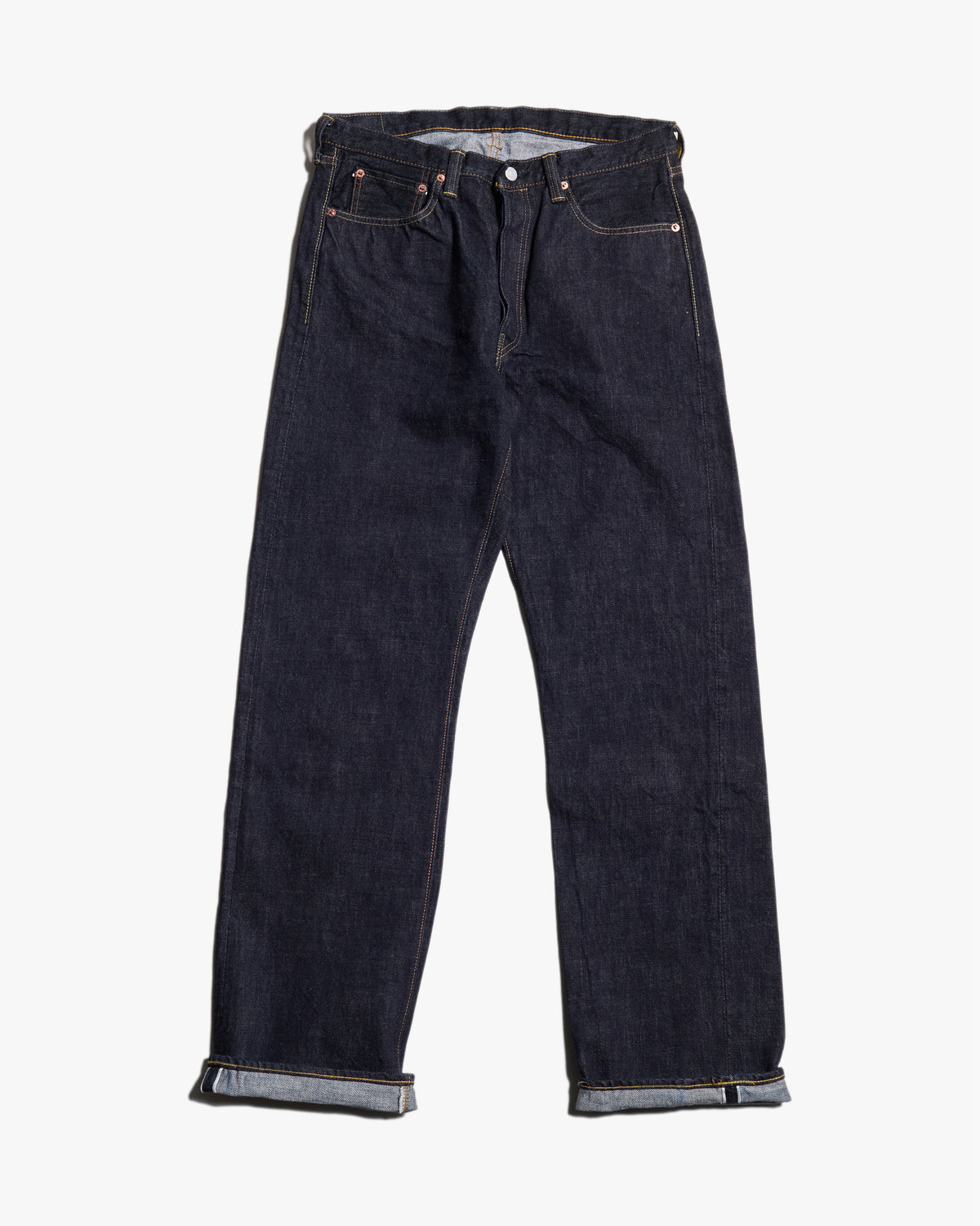 Fullcount 1101XXW 15.5oz Selvedge Straight Fit Mens Jeans - Indigo Onewash